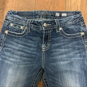 miss me 27 x 31 mid rise easy straight jeans